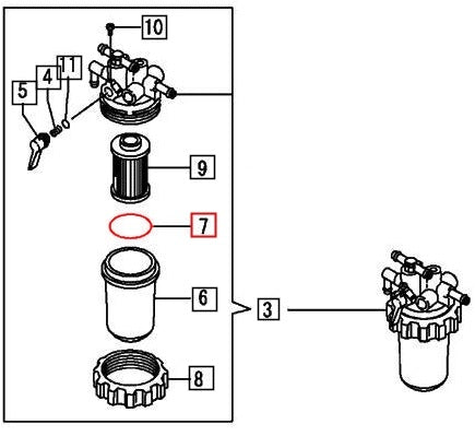 10210355520 - O-Ring (Secondary Fuel Filter) – 4myMahindra.com