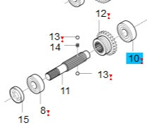 08101-06304 - Shaft, Gear-13