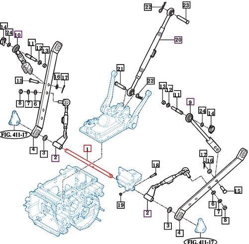 11105200011 - Pin Lower Link