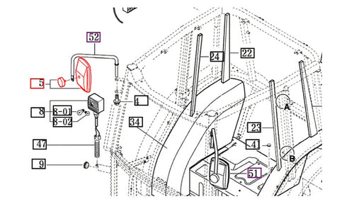 17667028600 - MIRROR Assy
