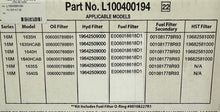 Load image into Gallery viewer, L1004000193(4) - Filter Kit