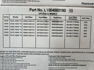 L1004000190 - SERVICE KIT