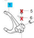 T2185-22151 - FORK, SHIFT (SHUTTLE)