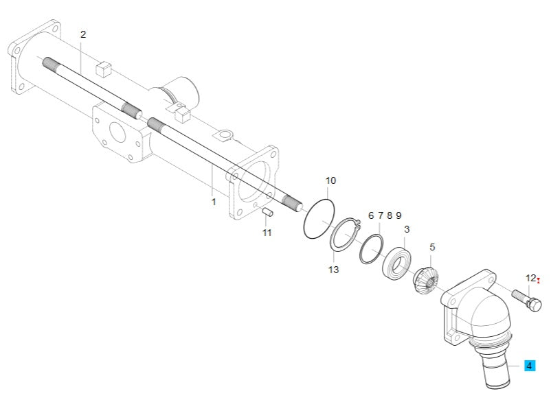 T2350-43442 - Bevel Gear Case