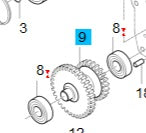 T2350-44182 - Gear, 28-38