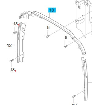 T4665-55061 - Cover, Upper