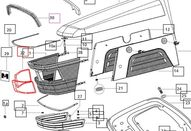 000061050M01 - Bidding Head Lamp (Gromet)