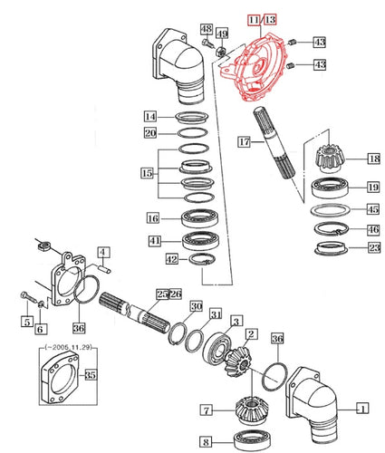 14524342101M - Case, RH Final Drive