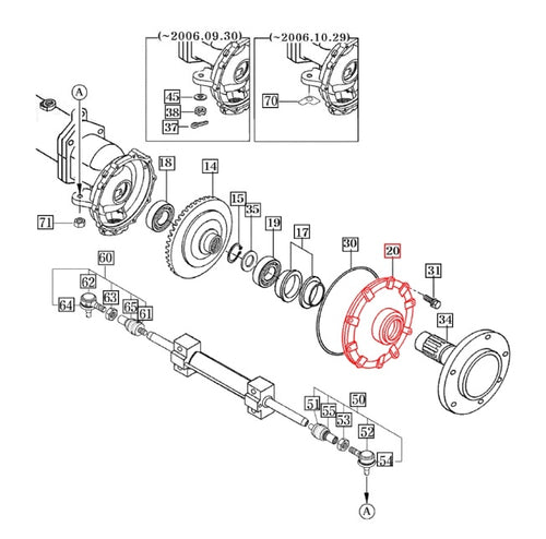 16704340130DG - Cover, Wheel Shaft