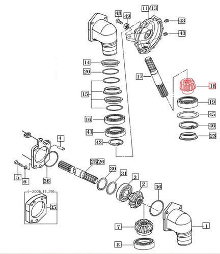 16734130080 - Gear, Bevel 11