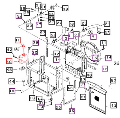 19080445000 - Coolant Overflow Bottle Assy.