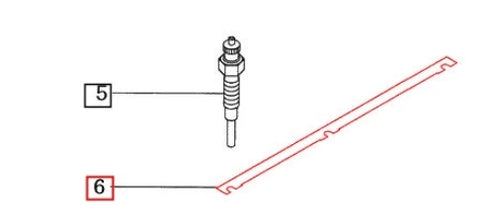 31B6604100 - Plate, Connection (Glow Plug Rail)