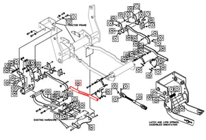 AME451580 - LH Pull Link Weldment (Mid Mount Mower [Check Description])