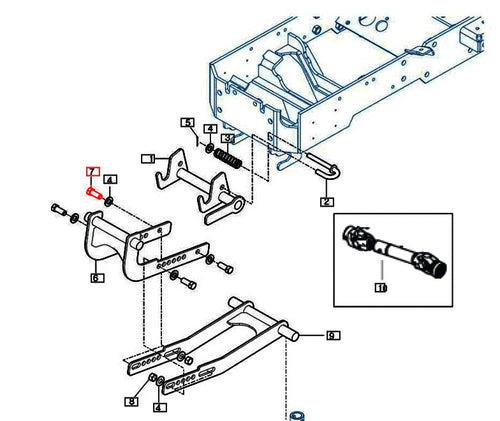 V2004614035 - Bolt ( Front Mower Bracket)